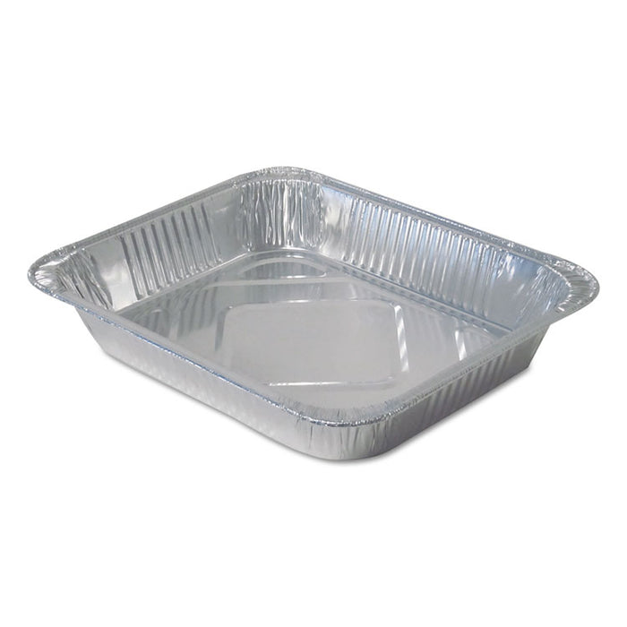 Aluminum Steam Table Pans, Half-Size Mediumâ104 oz., 2.19" Deep, 10.38 x 12.75, 100/Carton