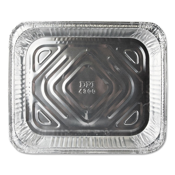 Aluminum Steam Table Pans, Half-Size Shallowâ79.5 oz., 1.69" Deep, 10.38 x 12.75, 100/Carton