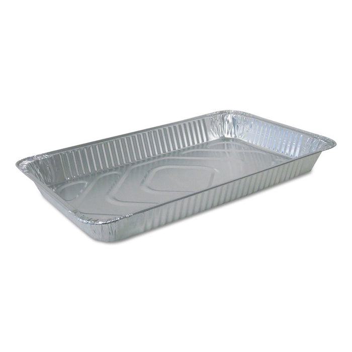 Aluminum Steam Table Pans, Full Size, Medium, 50/Carton