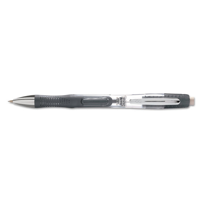 Clearpoint Elite Mechanical Pencils, 0.5 mm, HB (#2), Black Lead, Black Barrel, 2/Pack
