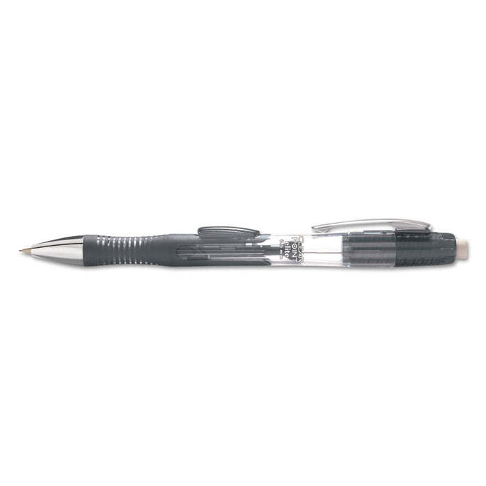 Clearpoint Elite Mechanical Pencils, 0.5 mm, HB (#2), Black Lead, Black Barrel, 2/Pack