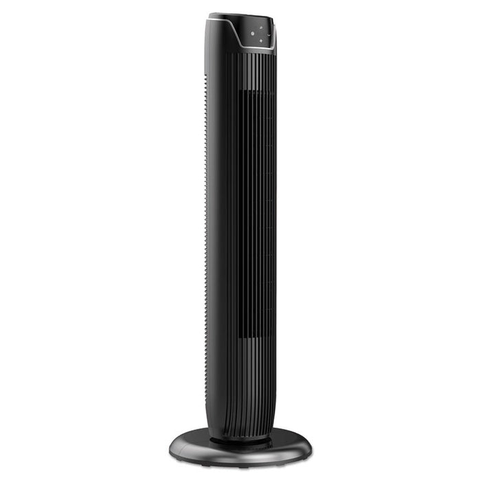 36" 3-Speed Oscillating Tower Fan with Remote Control, Plastic, Black