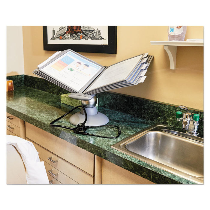 SHERPA Motion Desk Reference System, 10 Panels, Gray Borders