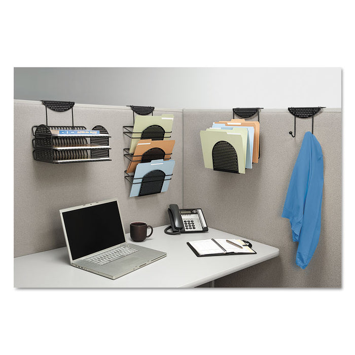 Perf-Ect Partition Additions Six-Step File Organizer, 7 x 13, Black