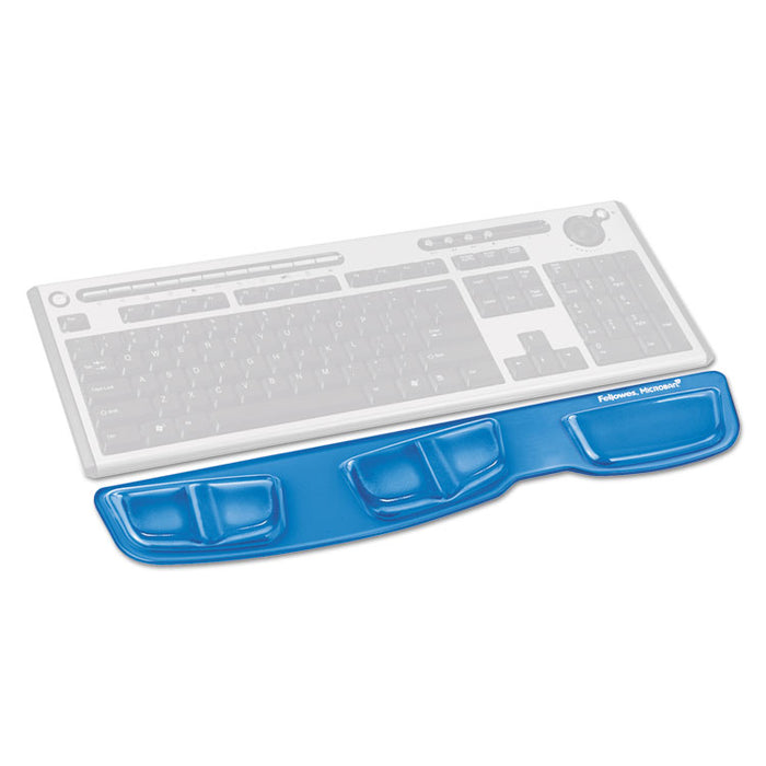 Gel Keyboard Palm Support, 18.25 x 3.37, Blue
