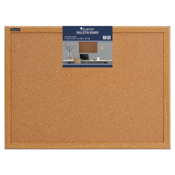 Cork Bulletin Board, 36 x 24, Oak Finish Frame