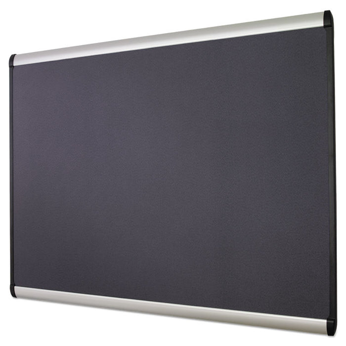 Prestige Plus Magnetic Fabric Bulletin Board, 48 x 36, Aluminum Frame