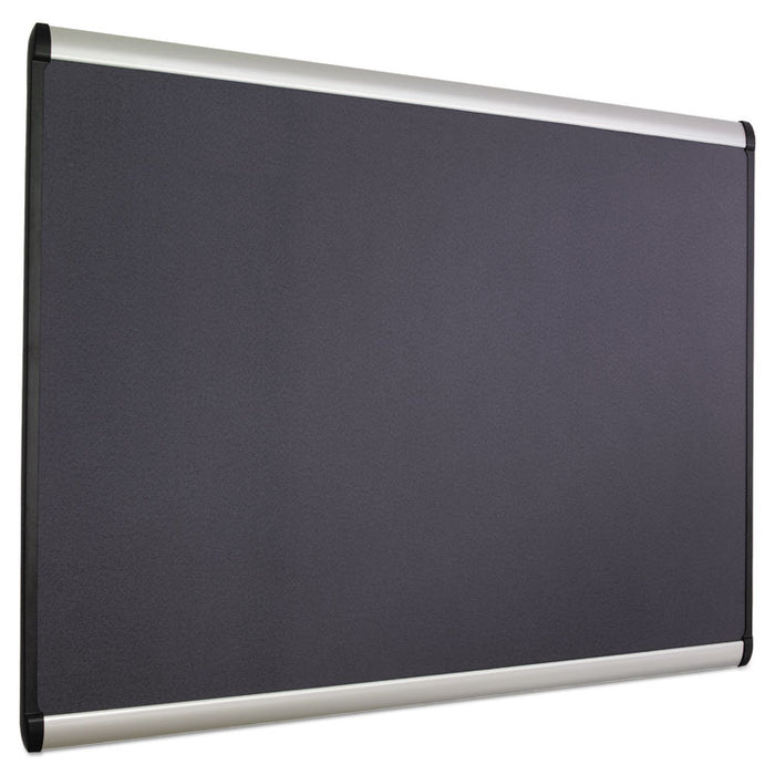 Prestige Plus Magnetic Fabric Bulletin Board, 36 x 24, Aluminum Frame