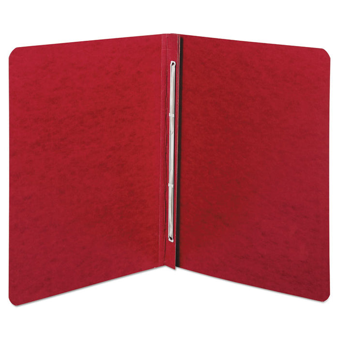 Presstex Report Cover, Side Bound, Prong Clip, Letter, 3" Cap, Executive Red