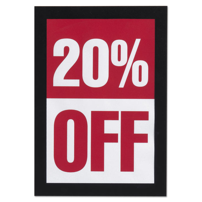 DURAFRAME Sign Holder, 5 1/2 x 8 1/2, Black Frame, 2/Pack