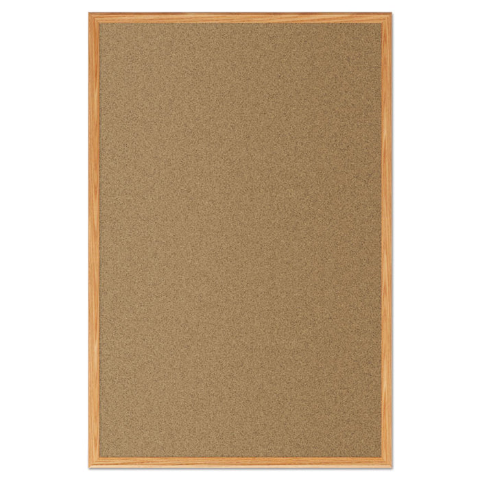 Cork Bulletin Board, 48 x 36, Oak Frame