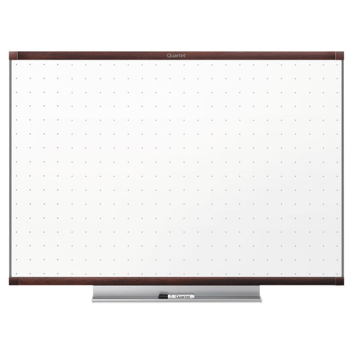 Prestige 2 Total Erase Whiteboard, 72 x 48, Mahogany Color Frame