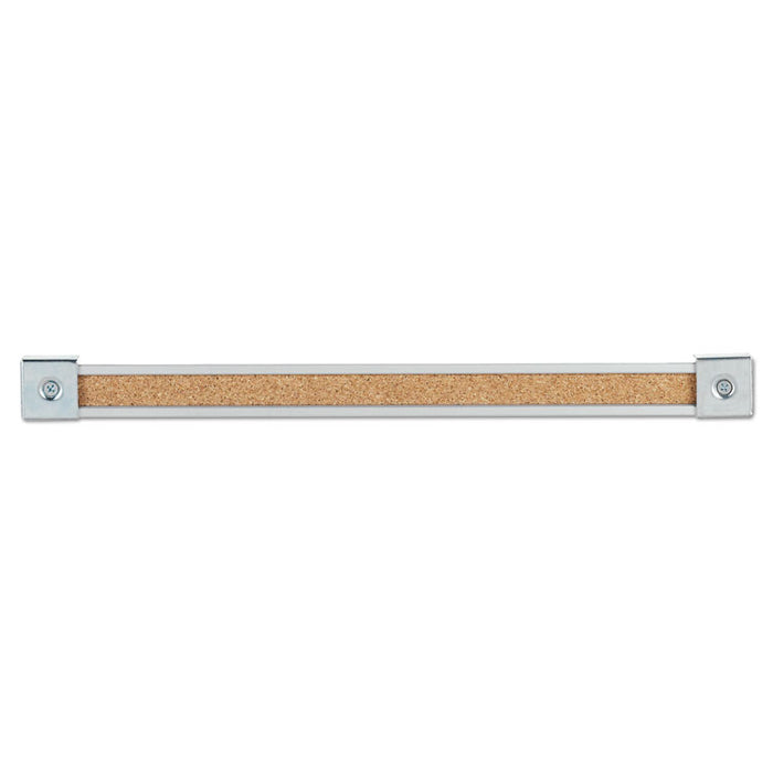 Map Rail, Heavy-Gauge Anodized Aluminum, Natural Cork Insert, 1 x 72