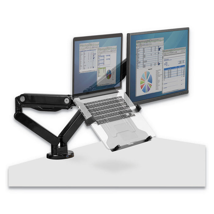 Laptop Arm Accessory, Black, Supports 15 lb