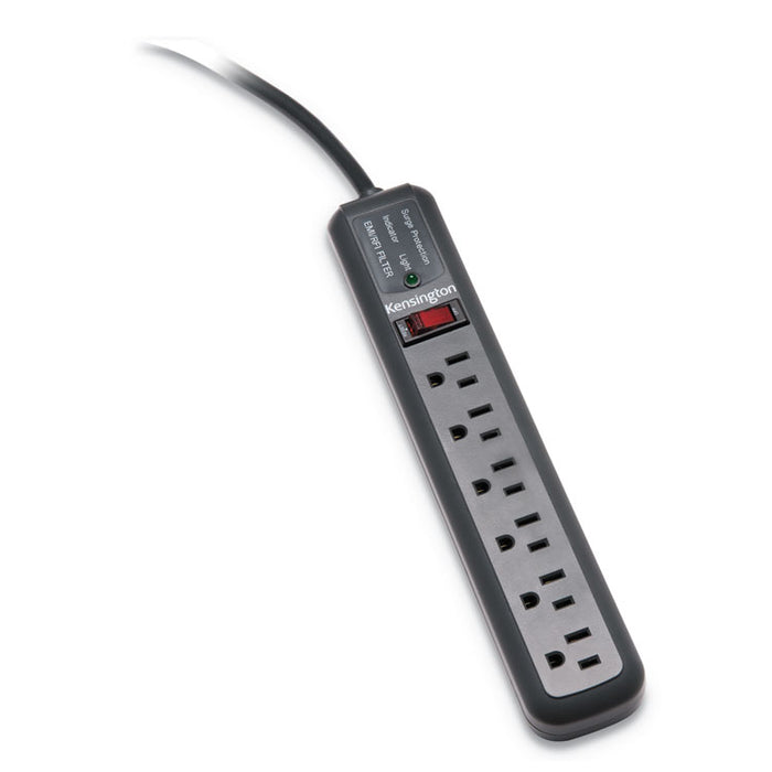 Guardian Surge Protector, 6 Outlets, 15 ft Cord, 540 Joules, Gray