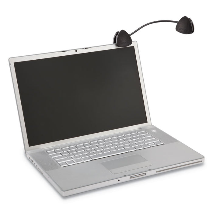 FlexClip Gooseneck Copyholder, Monitor/Laptop Mount, Black