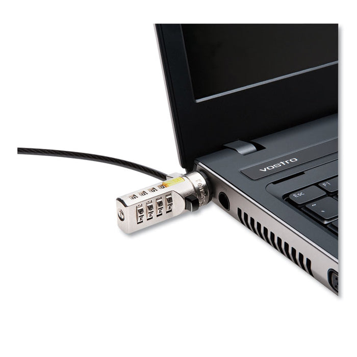 Combination Laptop Lock, 6ft Carbon Strengthened Steel Cable
