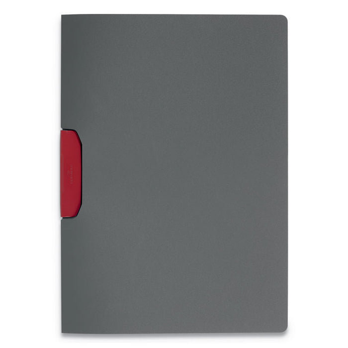 DURASWING Report Cover, Clip, Letter, Charcoal Gray, 5/Pack