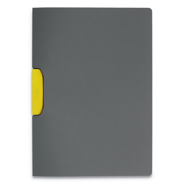 DURASWING Report Cover, Clip, Letter, Charcoal Gray, 5/Pack