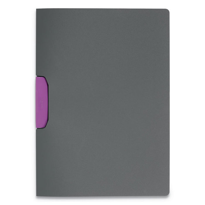 DURASWING Report Cover, Clip, Letter, Charcoal Gray, 5/Pack