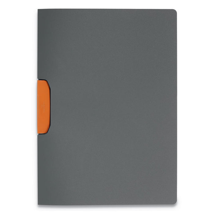 DURASWING Report Cover, Clip, Letter, Charcoal Gray, 5/Pack