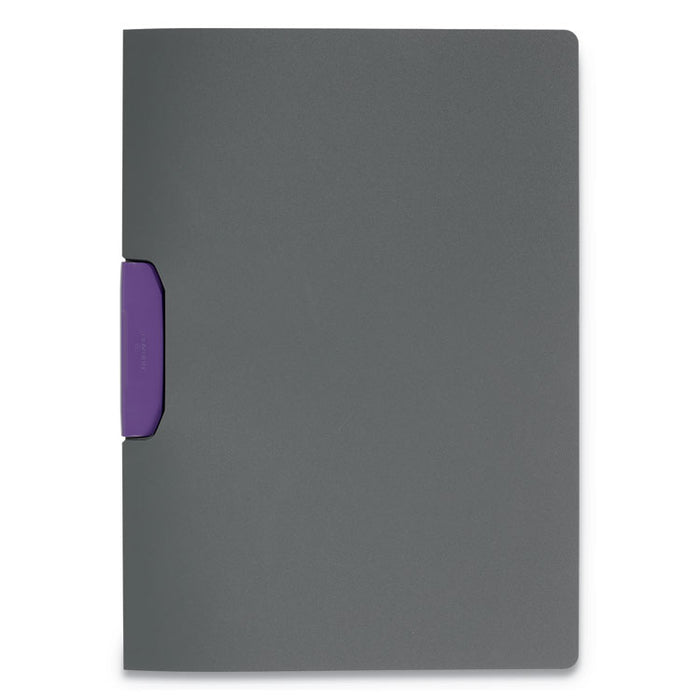 DURASWING Report Cover, Clip, Letter, Charcoal Gray, 5/Pack