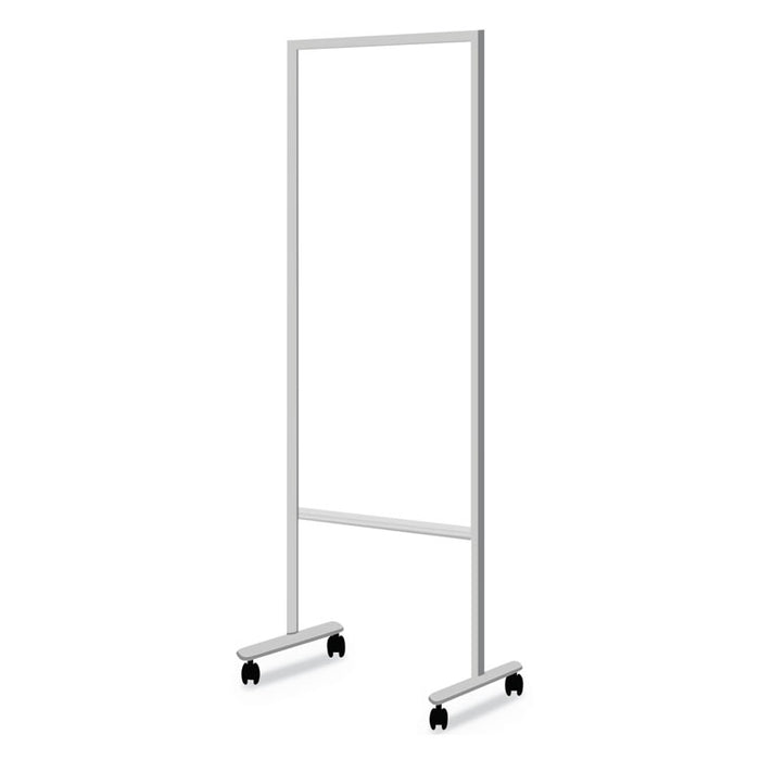 Information Board, 20.2w x 55.1h, White, Aluminum Frame