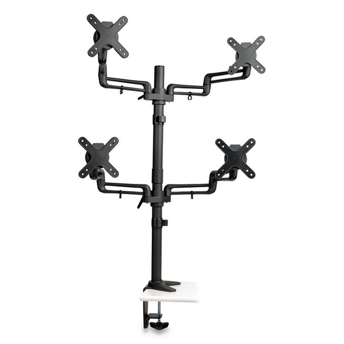 Quad Full Motion Flex Arm Desk Clamp for 13" to 27" Monitors, up to 22 lbs/Arm