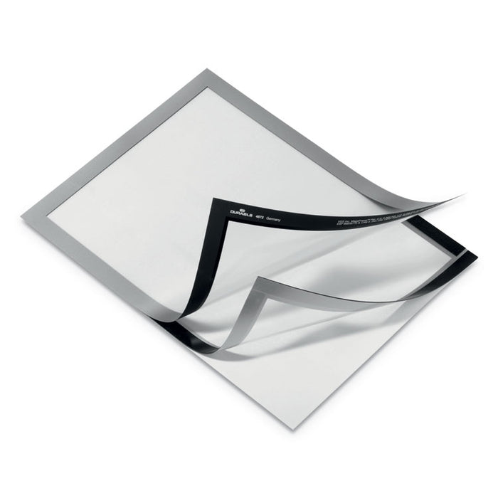 DURAFRAME Sign Holder, 8.5 x 11, Silver Frame, 2/Pack