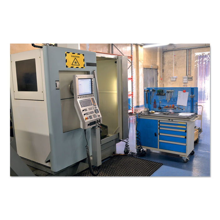 DURAFRAME Security Magnetic Sign Holder, 8 1/2 x 11, Yellow/Black Frame, 2/Pack