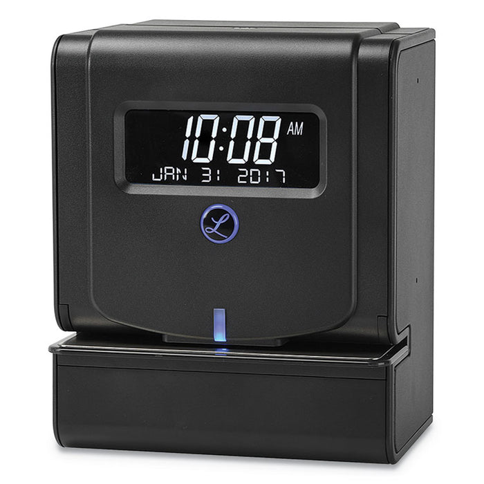 Heavy-Duty Thermal Time Clock, Digital Display, Charcoal