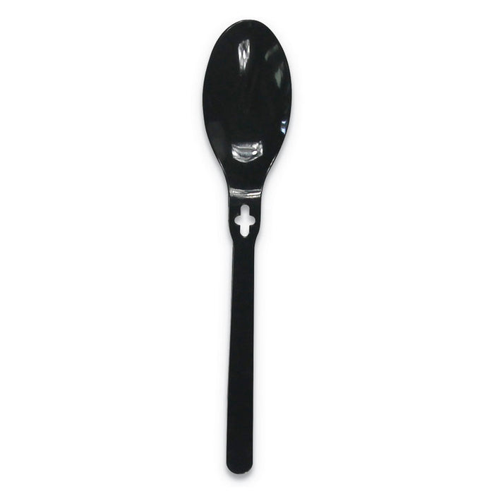 Spoon WeGo Polystyrene, Spoon, Black, 1000/Carton
