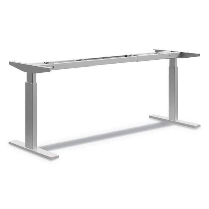 Coordinate Height-Adjustable Base, 72" h x 24" d x 25.5" to 45.25" h, Nickel