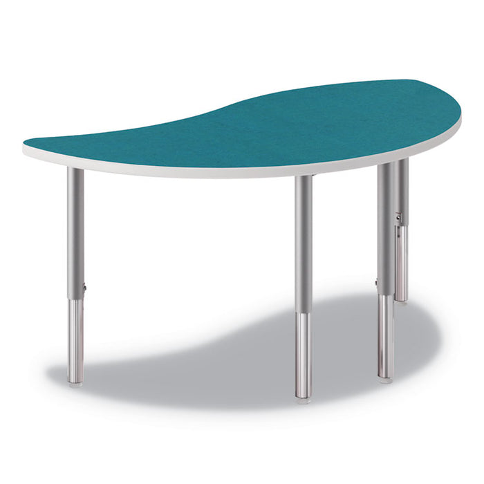 Build Wisp Shape Table Top, 54w x 30d, Blue Agave