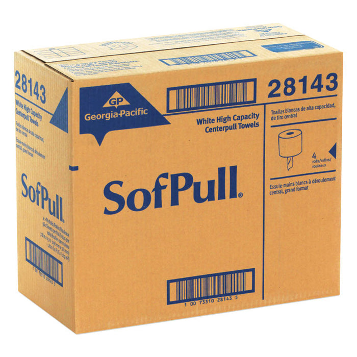 SofPull Perforated Paper Towel, 7 4/5 x 15, White, 560/Roll, 4 Rolls/Carton