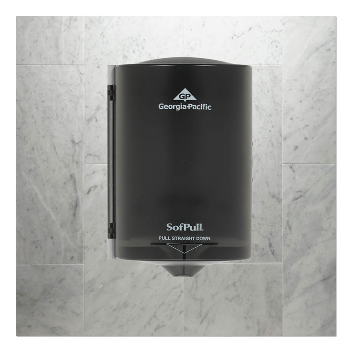 Junior C-Pull Towel Dispenser, 7 1/10w x 6 11/16 x 10 3/4, Translucent Smoke