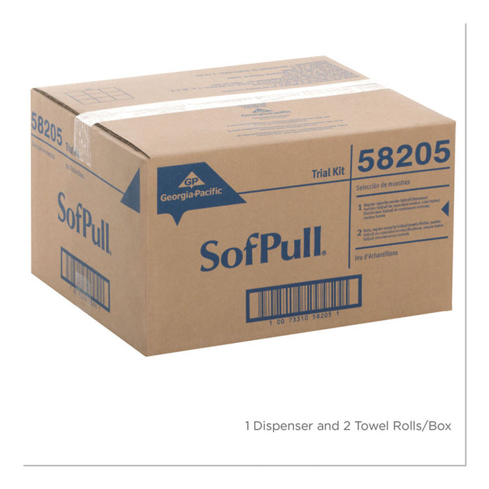 Trial Kit, Dispenser, 9 5/8 x 12 1/8 x 9 3/8, Translucent Smoke