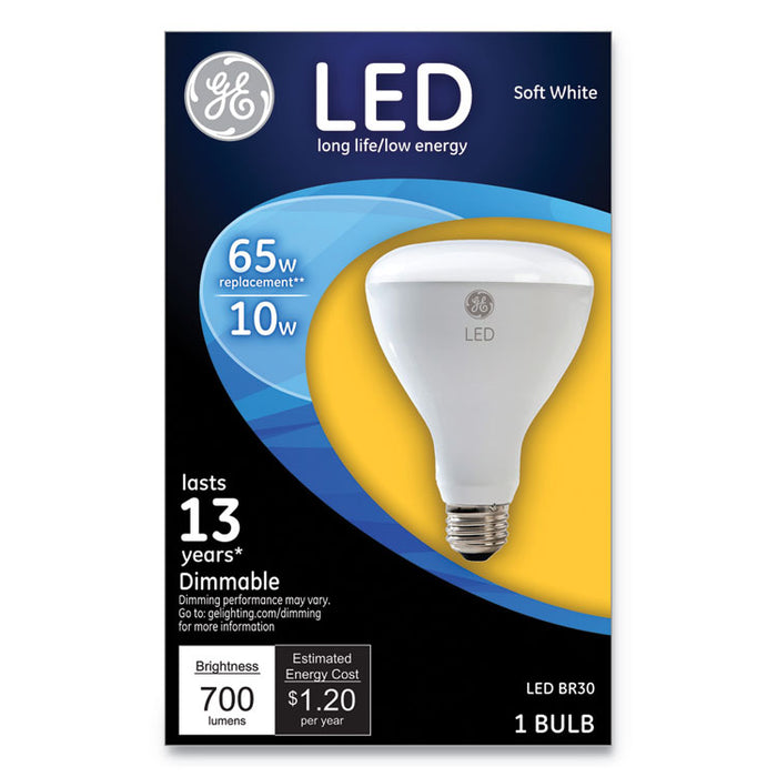 LED BR30 Dimmable Soft White Flood Light Bulb, 10 W