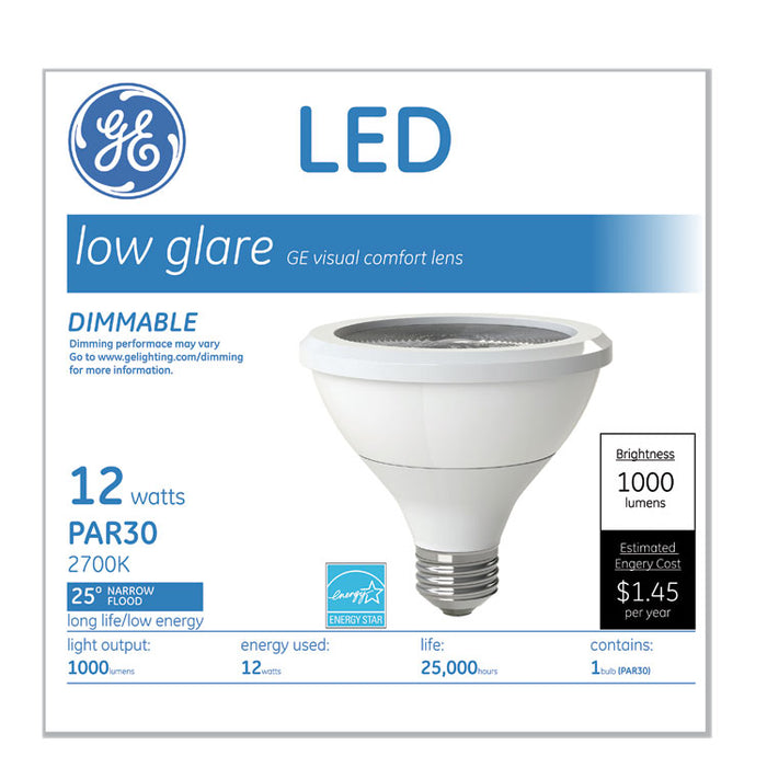 LED PAR30 Dimmable Warm White Flood Light Bulb, 3000K, 12 W