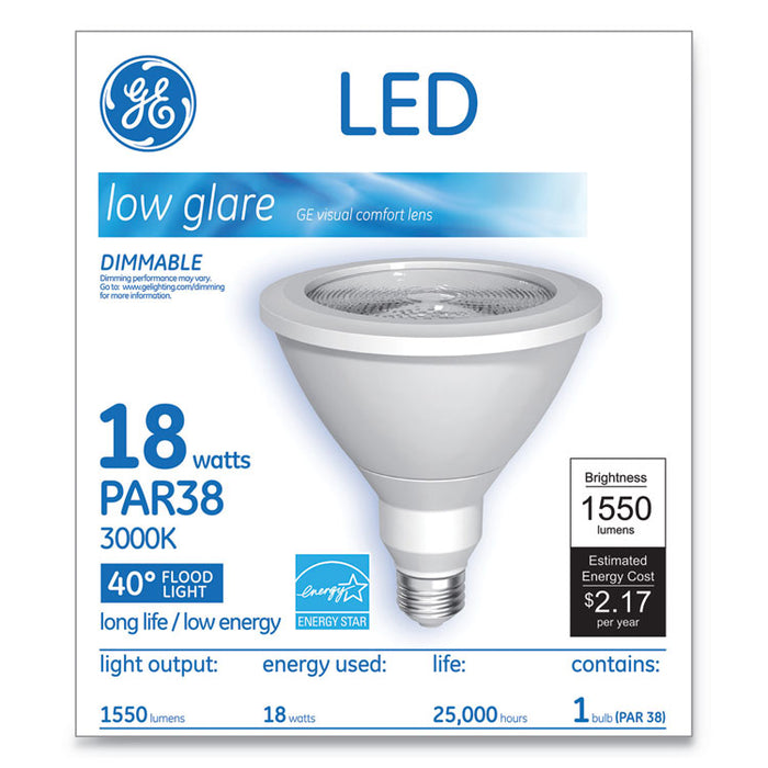 LED PAR38 Dimmable 40 Dg Warm White Flood Light Bulb, 18 W