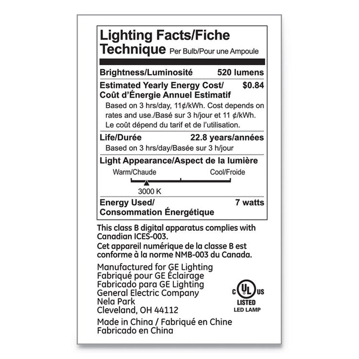 LED PAR20 Dimmable Warm White Flood Light Bulb, 3000K, 7 W