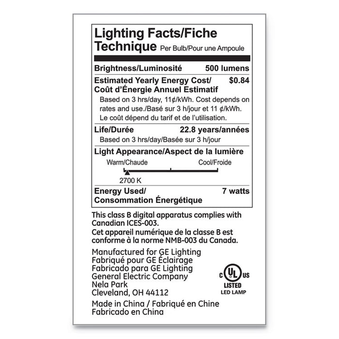 LED PAR20 Dimmable Warm White Flood Light Bulb, 2700K, 7 W