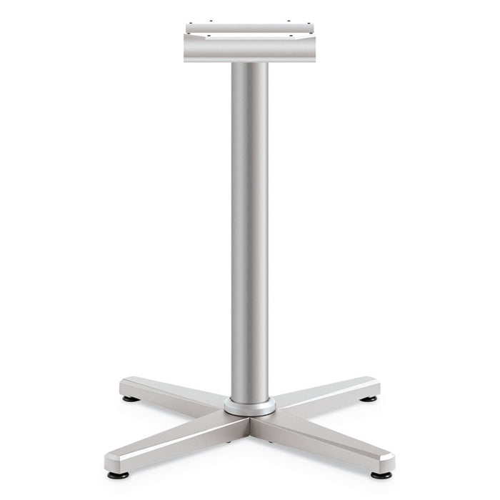 Arrange X-Leg Base for 30-36" Tops, 25.59w x 27.88h, Silver