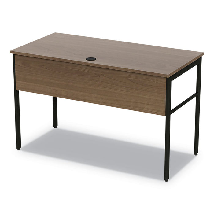 Urban Desk Workstation, 47.25w x 23.75d x 29.5h, Natural Walnut