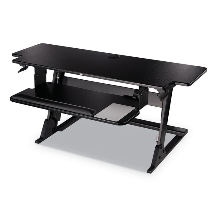 Precision Standing Desk, 42" x 23.2" x 6.2" to 20", Black