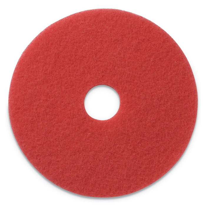 Buffing Pads, 19" Diameter, Red, 5/CT