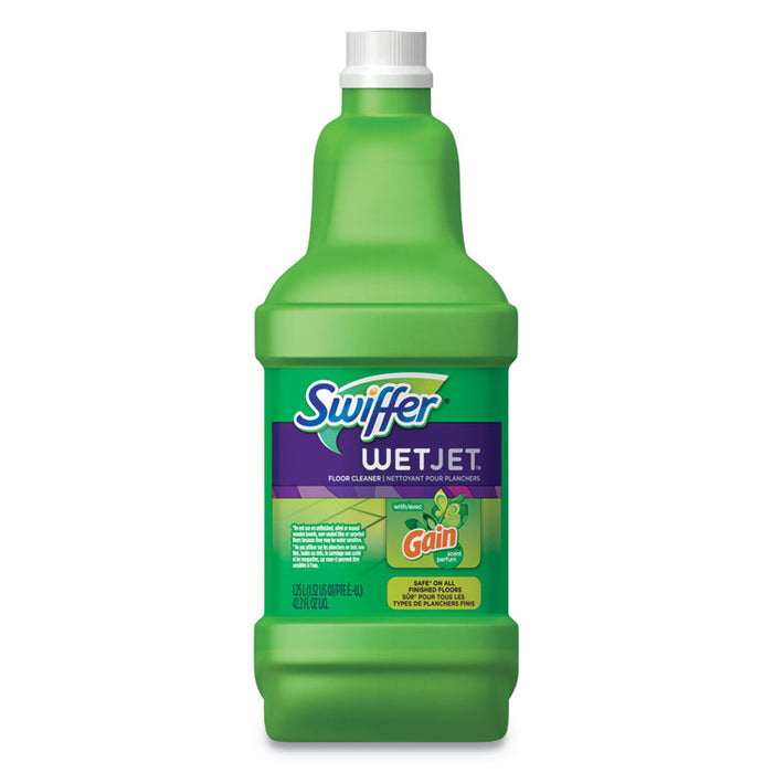 WetJet System Cleaning-Solution Refill, Original Scent, 1.25 L Bottle, 4/Carton