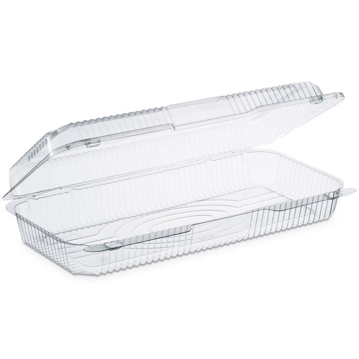 StayLock Clear Hinged Lid Containers, 50.2 oz, 6.8w x 13.4l x 2.6h, 200/Carton