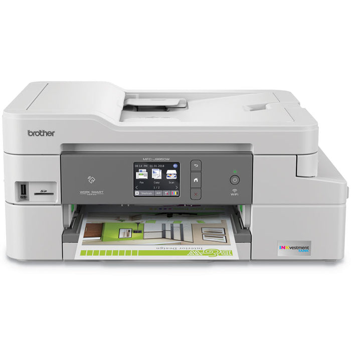 MFCJ995DW INKvestment Tank Color Inkjet All-in-One Printer with Up to 1-Year of Ink In-Box