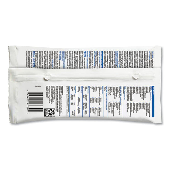VersaSure Cleaner Disinfectant Wipes, 1-Ply, 6 3/4" x 8", White, 30/Pouch, 24 Pouches/Carton